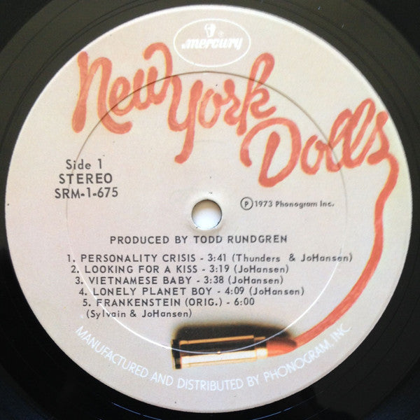 New York Dolls – New York Dolls - VINYL LP,  ORIGINAL 1973 USA ISSUE