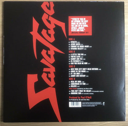 Savatage ‎– Streets - A Rock Opera - VINYL LP