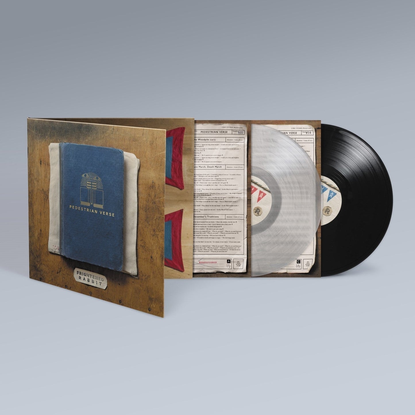 Frightened Rabbit - Pedestrian Verse 10th Ann. Edition Clear & Black Vinyl 2LP