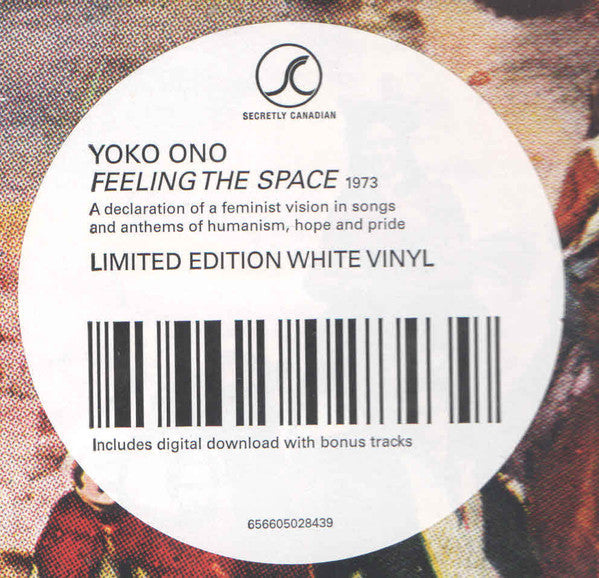 Yoko Ono & Plastic Ono Band ‎– Feeling The Space - WHITE COLOURED VINYL LP