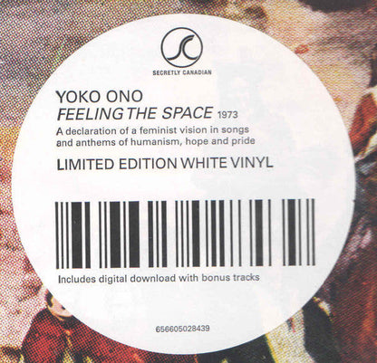 Yoko Ono & Plastic Ono Band ‎– Feeling The Space - WHITE COLOURED VINYL LP