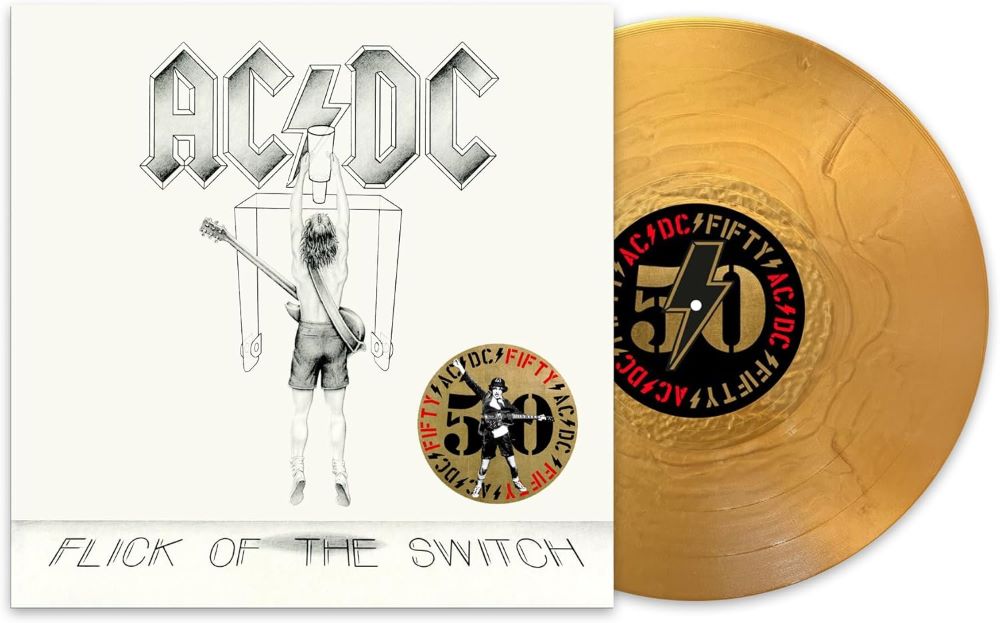 AC/DC Flick Of The Switch Vinyl LP Gold Colour 2024