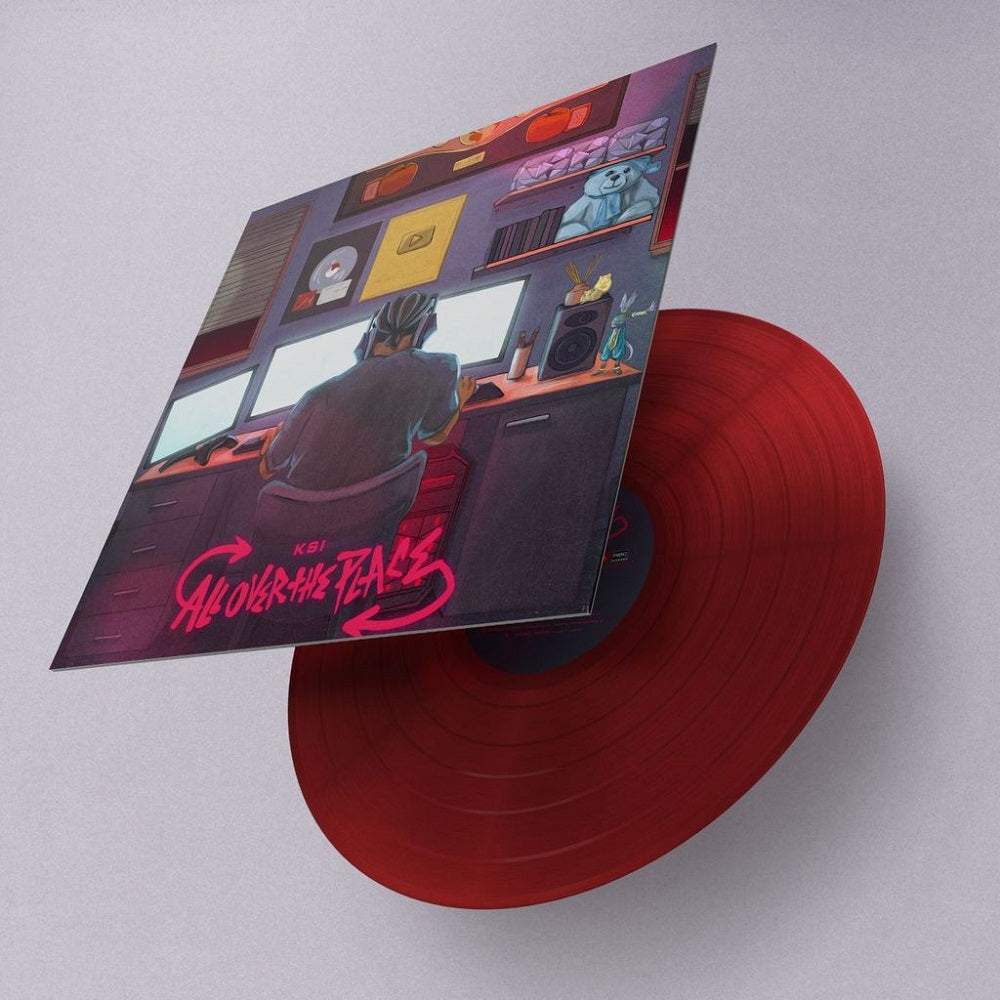 KSI All Over The Place Vinyl LP Red Colour 2021