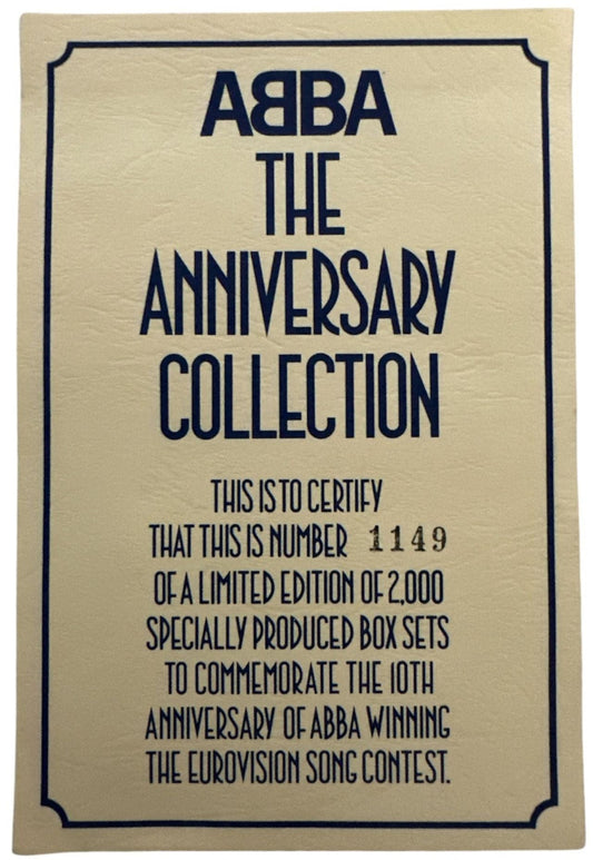 Abba The Anniversary Collection - Blue - Complete - EX UK 7" box set