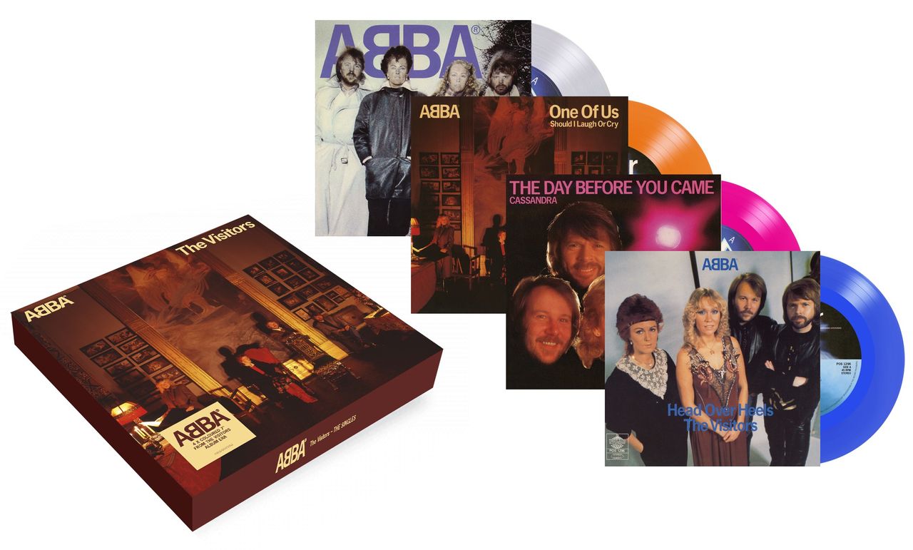 Abba The Visitors: The Singles - Coloured Vinyl - Sealed UK 7" box set