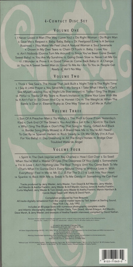 Aretha Franklin Queen Of Soul The Atlantic Recordings UK Box set