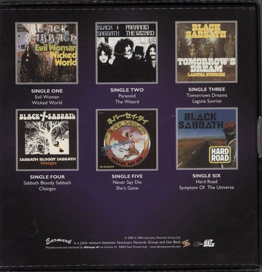 Black Sabbath The Singles UK 7" box set