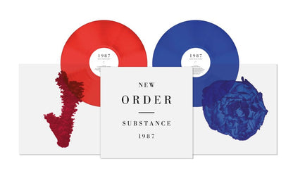 New Order Substance 1987 Vinyl LP Indies Red & Blue Colour 2023