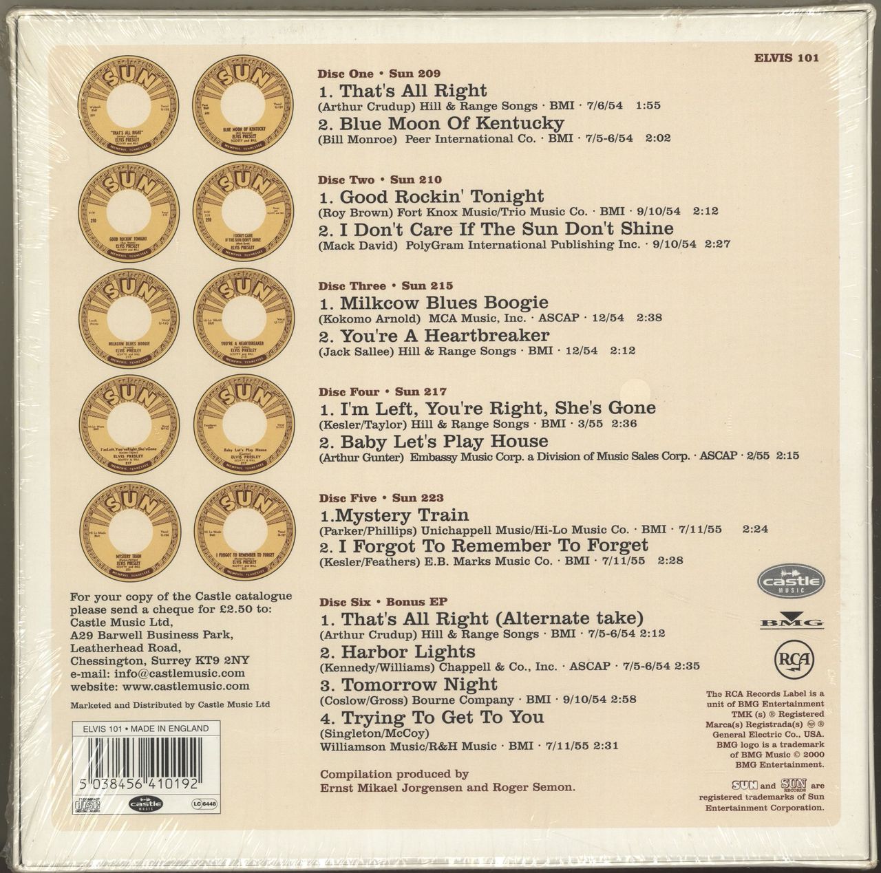 Elvis Presley Sun Singles - Sealed UK 7" box set