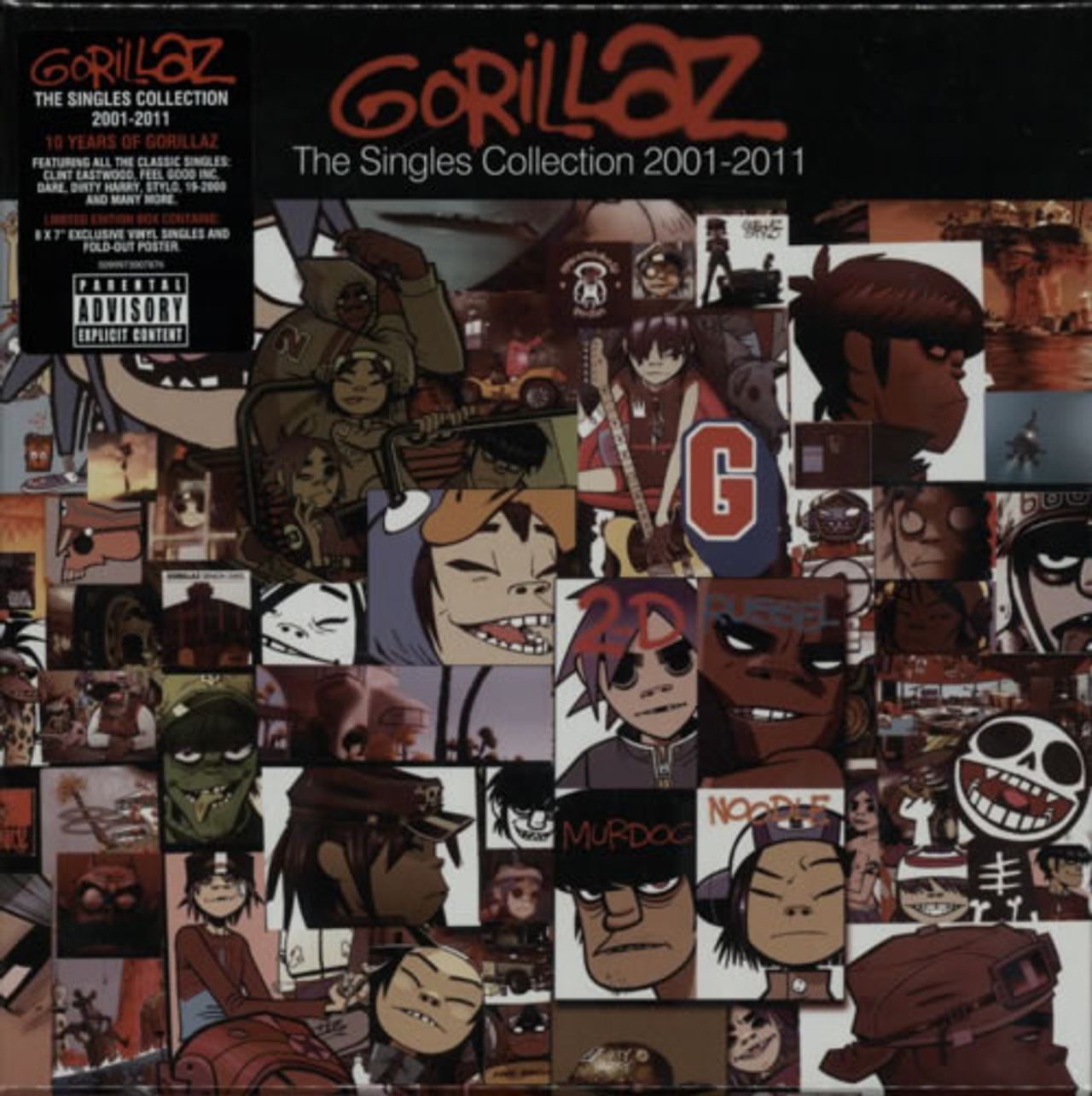 Gorillaz The Singles Collection 2001-2011 - Sealed UK 7" box set