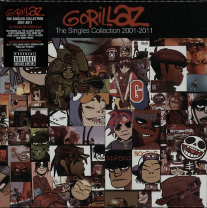 Gorillaz The Singles Collection 2001-2011 - Sealed UK 7" box set