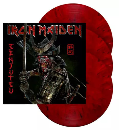 Iron Maiden – Senjutsu - 3 x RED & BLACK MARBLED COLOURED VINYL LP SET