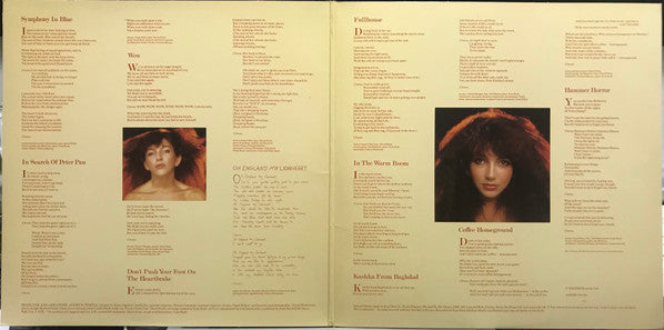 Kate Bush – Lionheart - VINYL LP Original Issue in Embossed Gatefold Cover