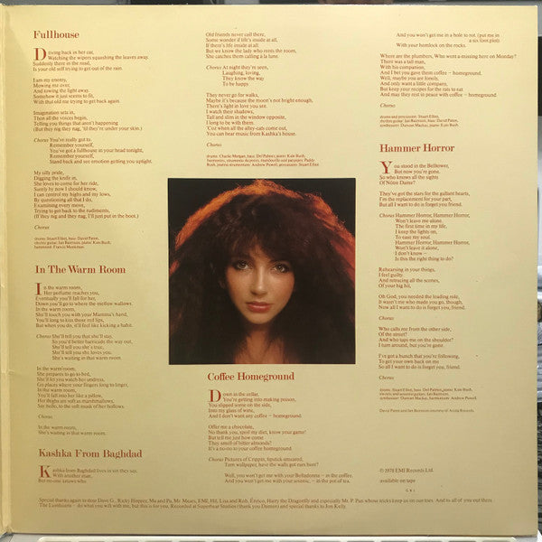 Kate Bush – Lionheart - VINYL LP Original Issue in Embossed Gatefold Cover
