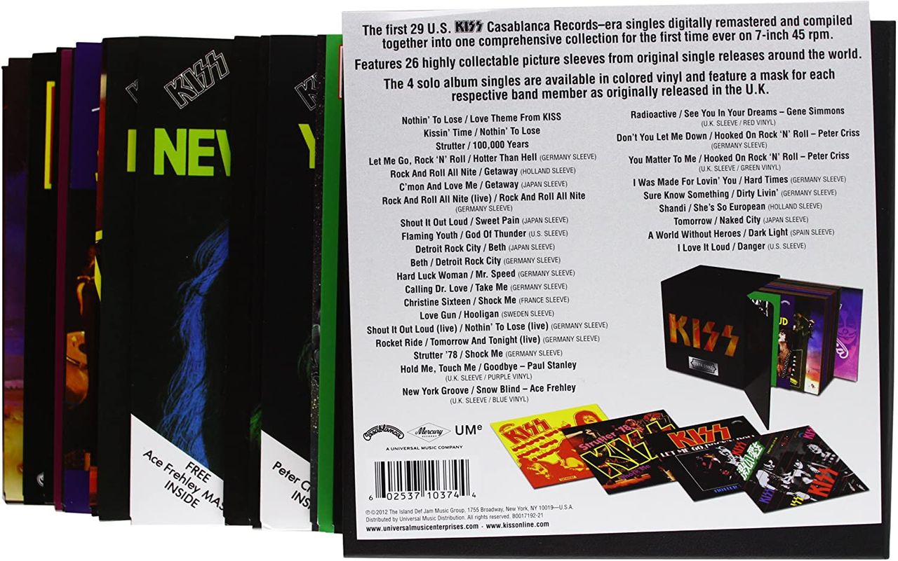 Kiss The Casablanca Singles: 1974-1982 - Sealed US 7" box set