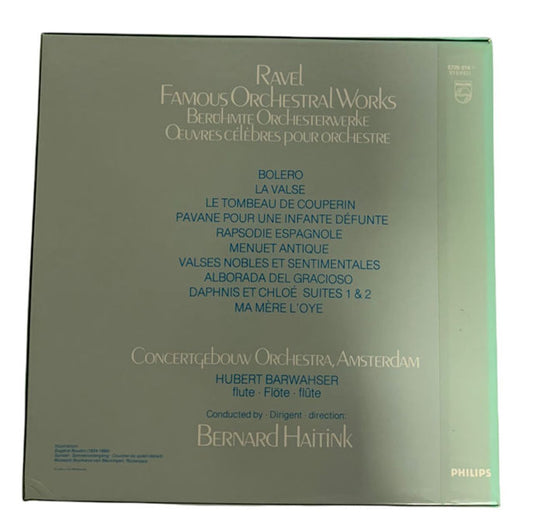 Maurice Ravel Famous Orchestral Works Dutch Box set