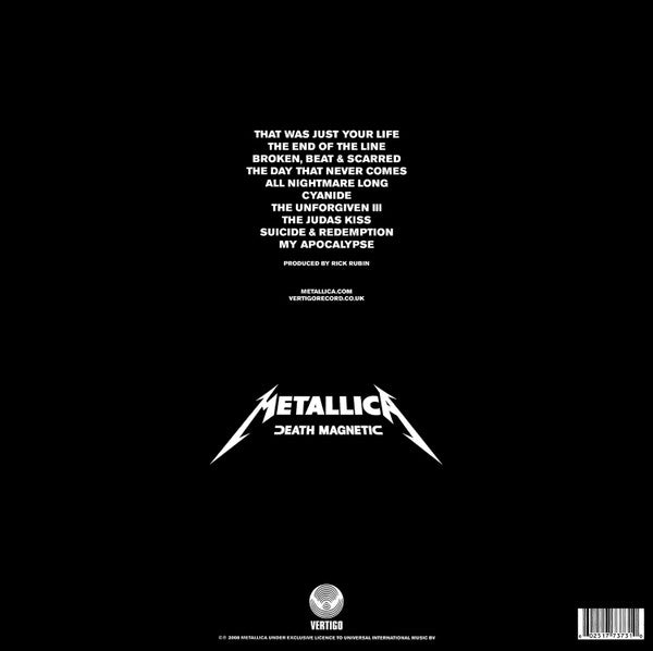 Metallica – Death Magnetic - 5 x 180 GRAM VINYL BOX SET HALF SPEED MASTER Edition