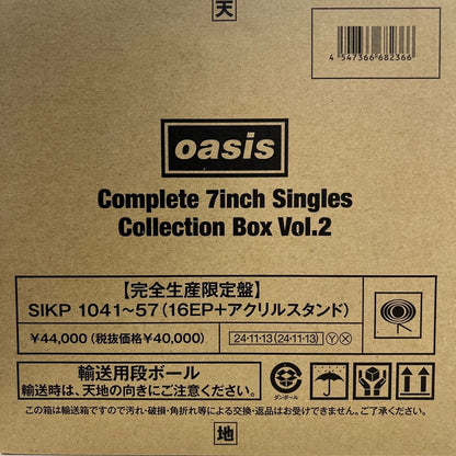 Oasis Complete 7inch Singles Collection Box | Vol. 2 - Blue Vinyl + Liam Acrylic Stand Japanese 7" box set
