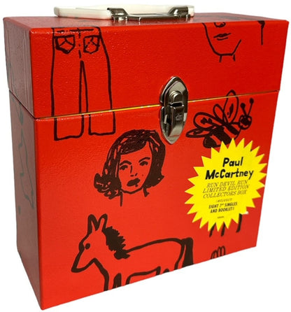 Paul McCartney and Wings Run Devil Run - 7" Collectors Box + Mailer UK 7" box set