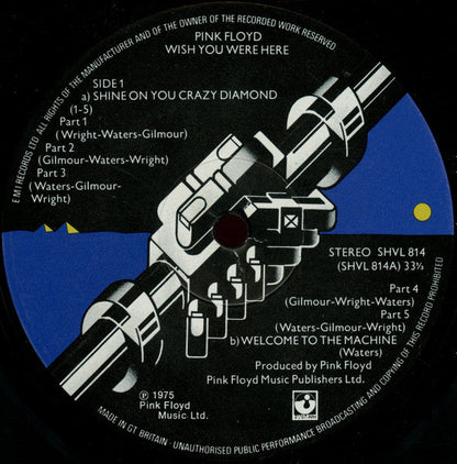 Pink Floyd – Wish You Were Here - ORIGINAL VINYL LP with Black Shrinkwrap