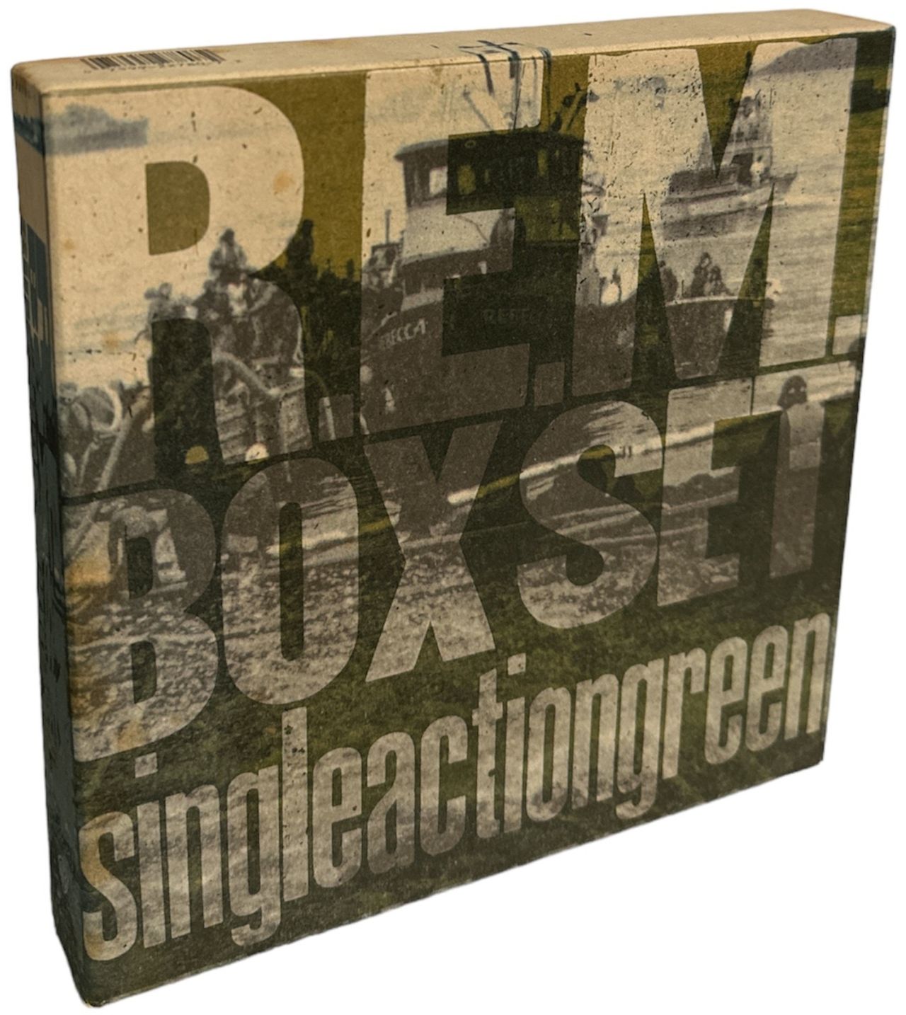 REM Single Action Green US 7" box set
