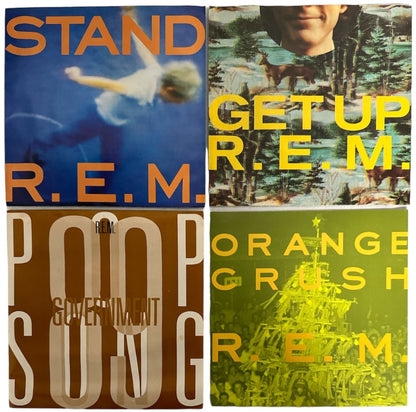 REM Single Action Green US 7" box set