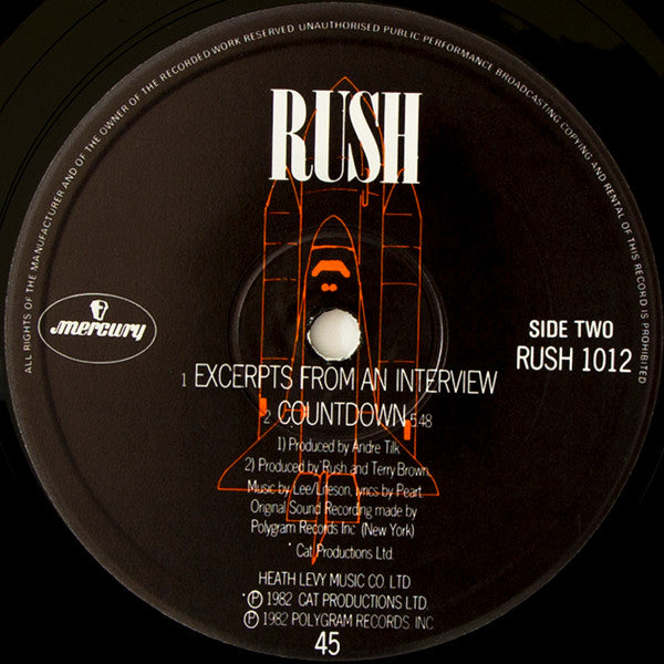 Rush ‎– Countdown - VINYL 12"