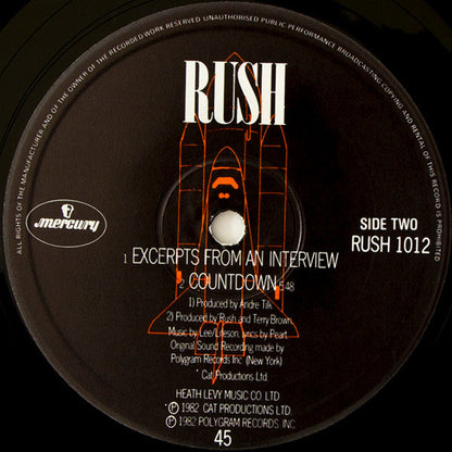 Rush ‎– Countdown - VINYL 12"