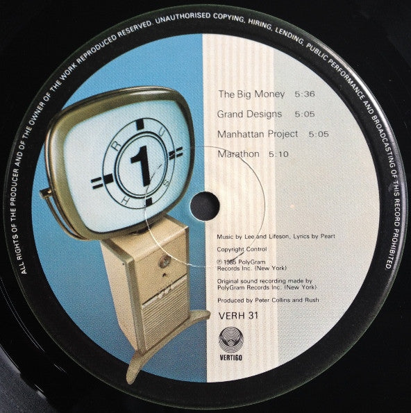 Rush ‎– Power Windows - VINYL LP with INNER