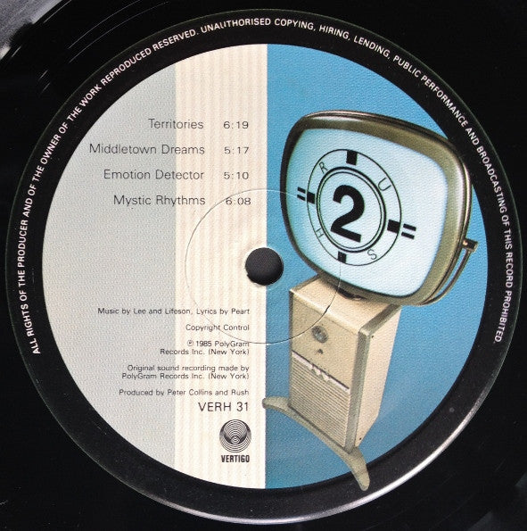 Rush ‎– Power Windows - VINYL LP with INNER