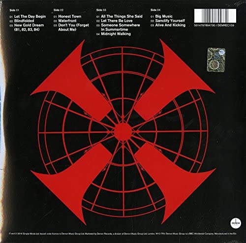 Simple Minds – Big Music Tour 2015 - 2 x RED COLOURED VINYL LP SET