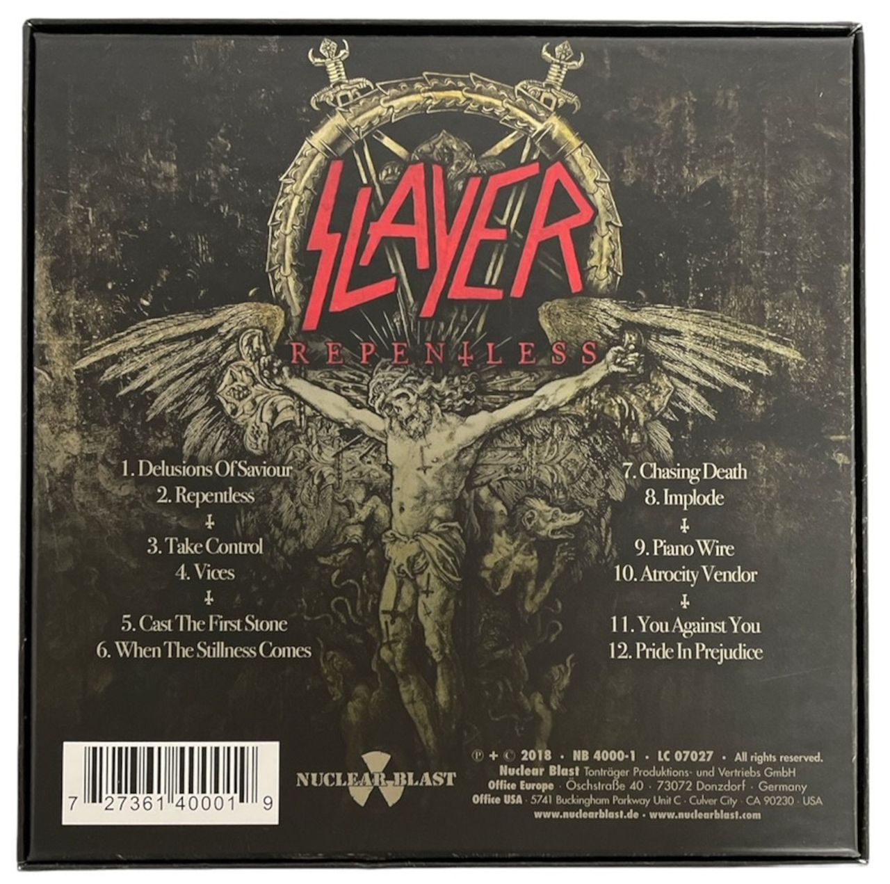 Slayer Repentless - 6 x 6½ Vinyl Box UK 7" box set