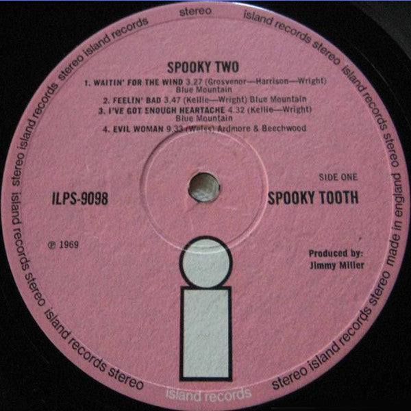 Spooky Tooth – Spooky Two - VINYL LP Brown Cover Pink 'i' Lable