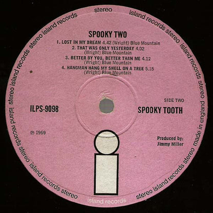 Spooky Tooth – Spooky Two - VINYL LP Brown Cover Pink 'i' Lable