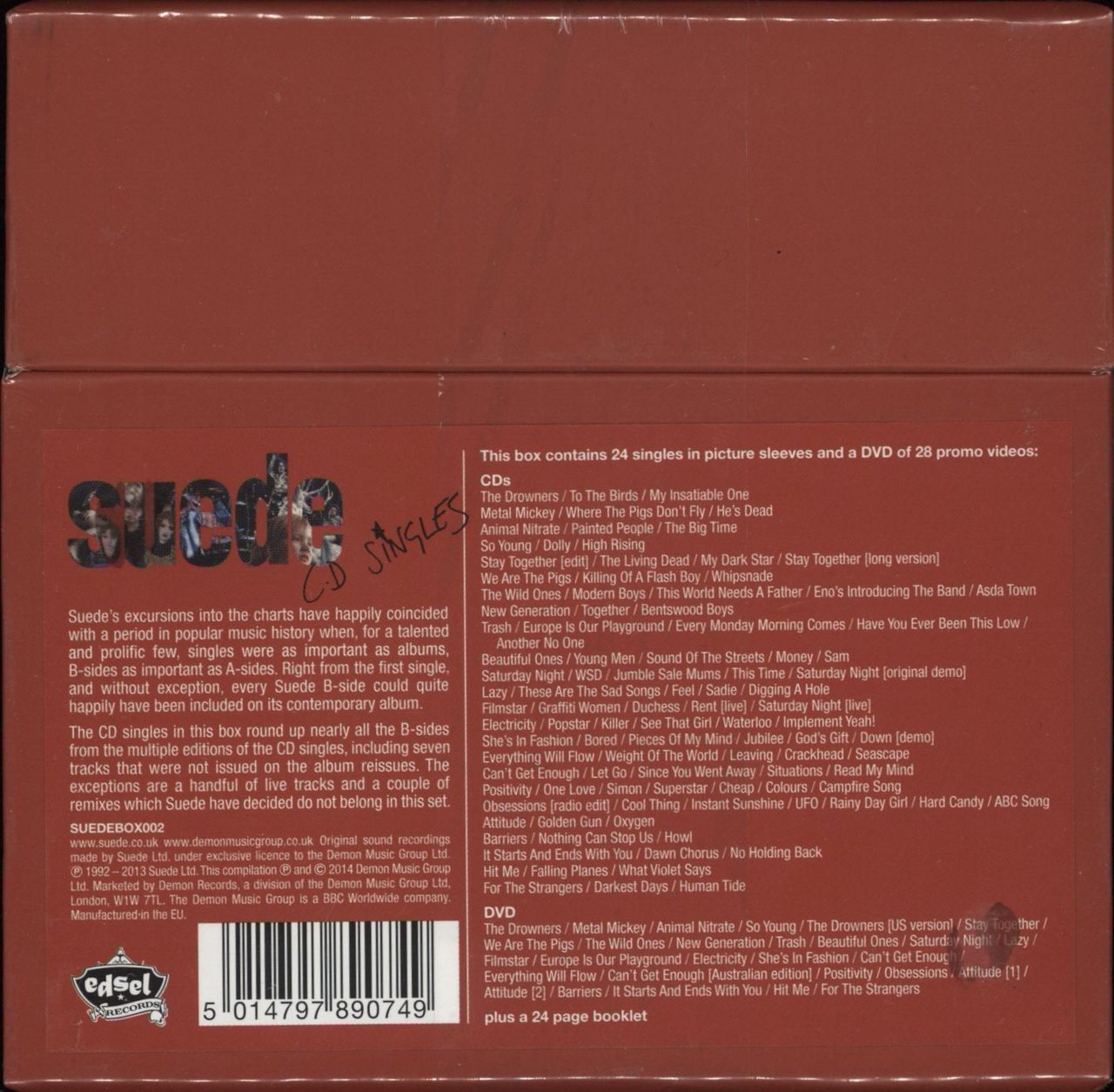 Suede C.D Singles UK Box set