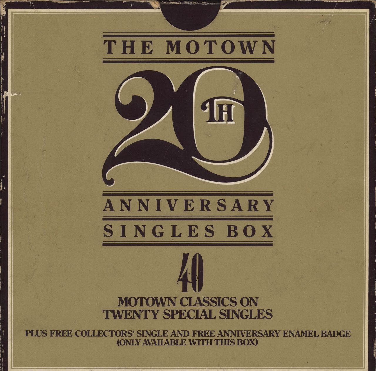 Tamla Motown The Motown 20th Anniversary Singles Box UK 7" box set