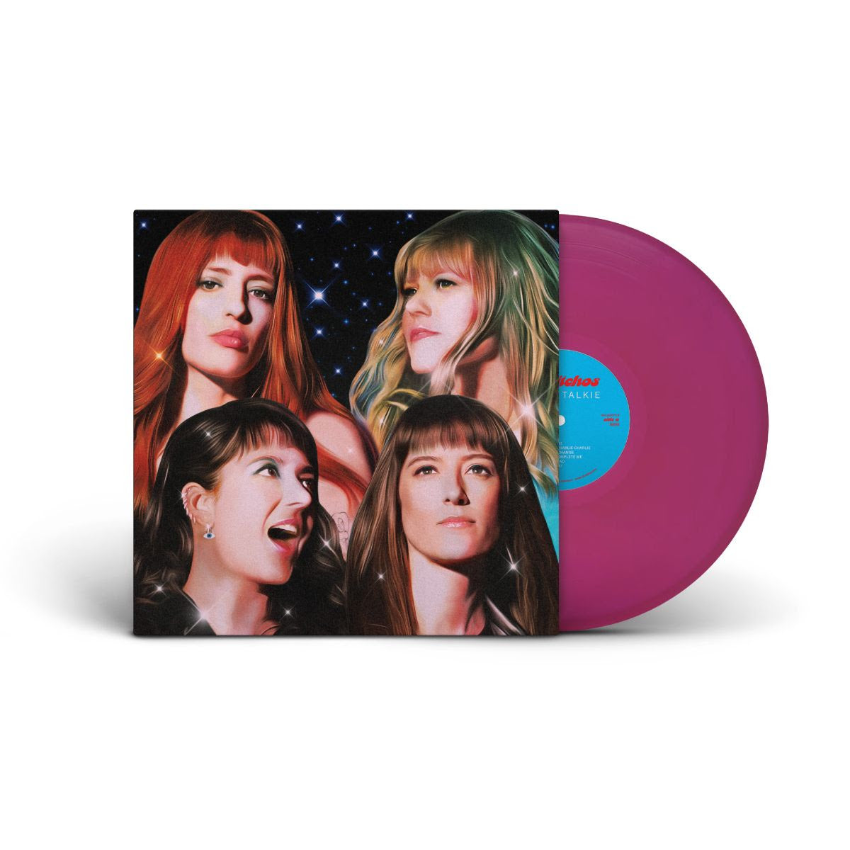 Los Bitchos - Talkie Talkie Indies Deluxe Magenta Vinyl LP with Night Cover Sleeve.