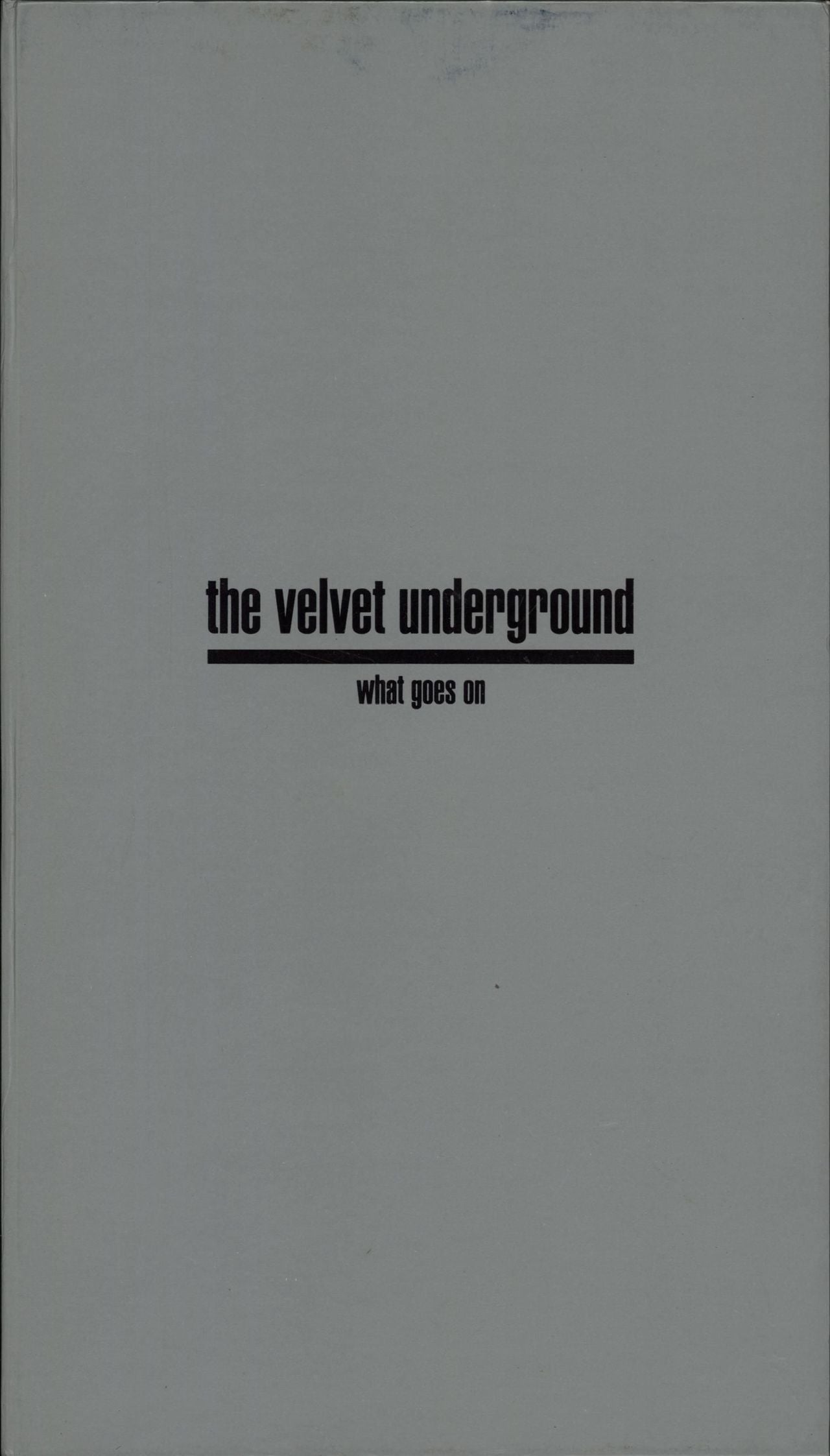 Velvet Underground What Goes On Australian Box set