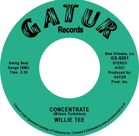Willie Tee - Concentrate/Get Up Vinyl 7" RSD 2022